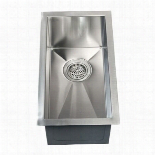 Barclay Psssb2050-ss Ophelia 15"" Rectangular Prep Sink In Stainless Steel