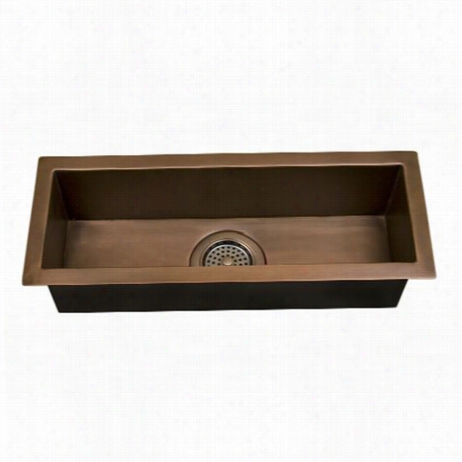 Barclay Tscs B3056-ac Windcret 32"" Rectangular Coppertroug Sink