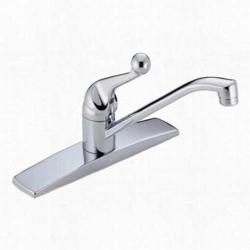 Delta 100f-wf 11-1/3"" Single Handle Kitchen Faucet In Hcrome