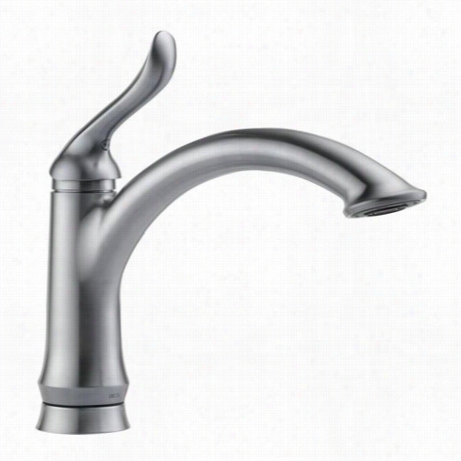 Delta 1353-r-dst Linden Kitchen Faucet In Acrtic Stainless With Diaomnd Seal Technology