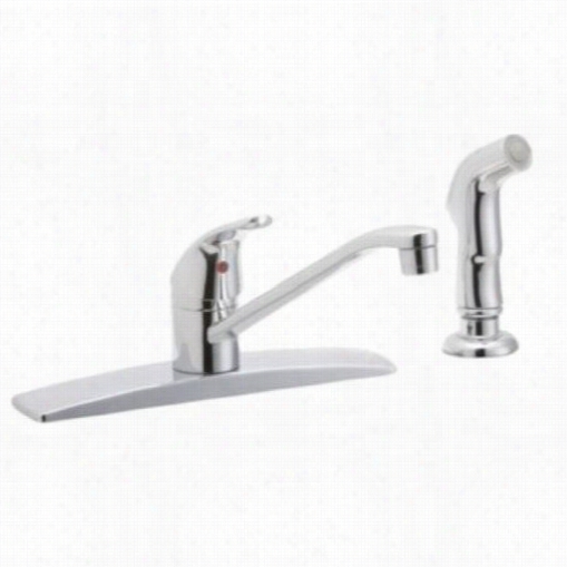 Elkay Lk2478cr Everyday 3 Holes Kitchen Faucet Iinchrome With Sideesrpay