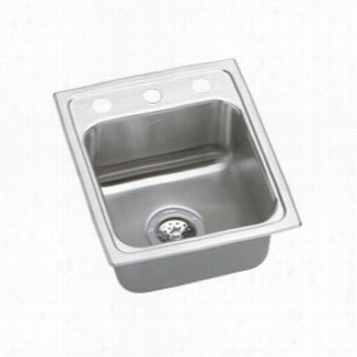 Ellay Lrq1517 Lustertone Singe Bowl Drop - In Sink Upon Quick - C Lip Mouunting Syystem