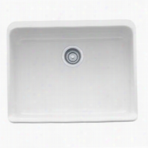 Feank E Mhk110-24mw Manor House  Single Bowl Apron Front Fieclay Sink In Matte Of A ~ Color