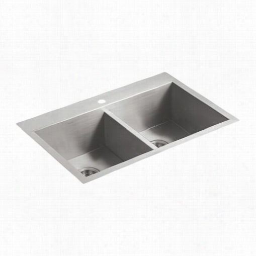 Kohler K-3820 Vault Undermount Doubl Ebowl Kitchen Sink