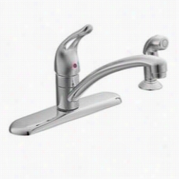 Moen 7470 Chateeau 1 Handle Chrome Kitchen Faucet With Prot Ege Side Spray