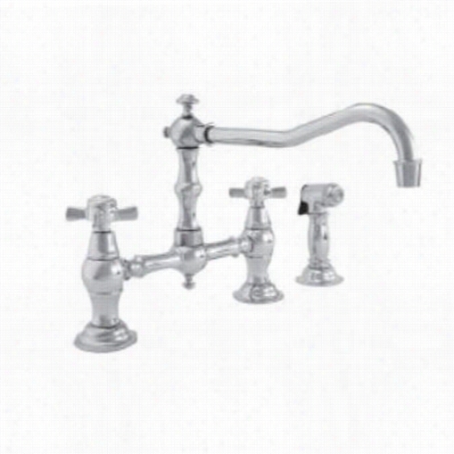 Newp Ort Bra Ss 945-1 Kitchen Deck Faucet With Spray