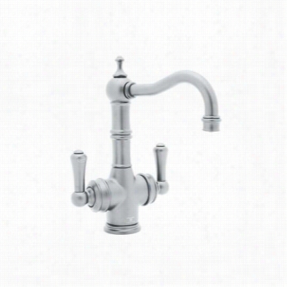 Rohl U.kit1469ls-apc Triflow 2 Lever Handle Bbar Faucet With Included Filter  In Polished Chrome