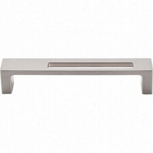 Top Knobs Tk276bsn Modern Metro 5"" Cc Slot Pull In Brushed Satin Nicksl