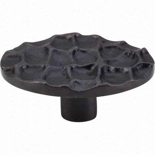 Top Knobs Tk299cb Cobbleston E Large Oval Knob In Coal Black