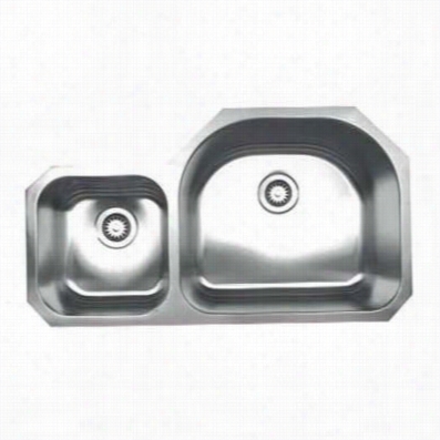 Whitehaus  Whndb3721 Noah's 37"" Trick Hollow Undermount Sink