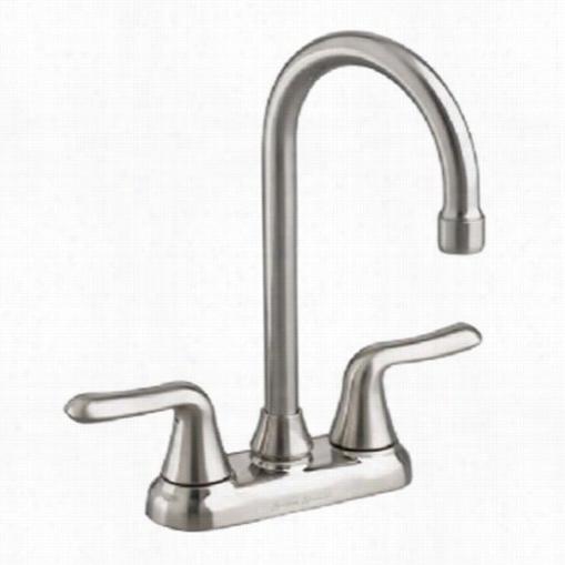 American Standard2475.500.075 Colony Soft Metal Increase Twofold Lever Handle High-arc Abr Faucet In Stainless Steel