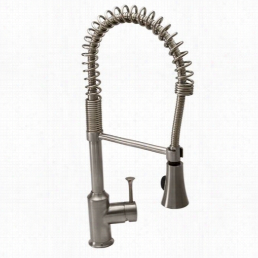 American Standard 4332.350.075 Pekoe Leverh Andle Semi Professional Kitchen Faucet In Stainless Steel