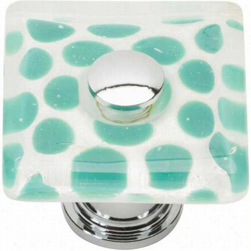 Atlas Homewares 3228-ch Emerald Polka Dot Just Cabinet Knob