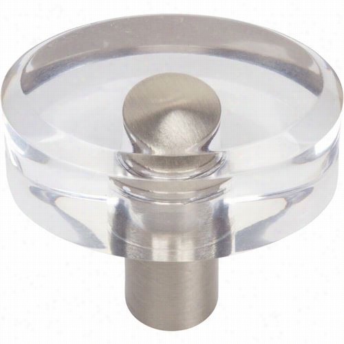 Atlas Homewares 3230-brn Optimism Oval Knob In Brushed Nickel