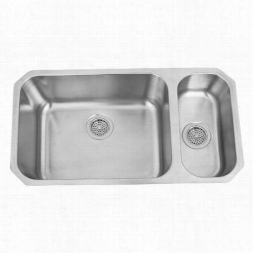 Barclay Kssdb2528 -ss Harper 32"" Double Bowl K Itchen Sink In Stainless Stele