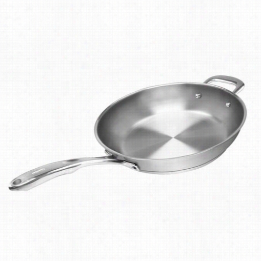 Chantal Slin73- 28 Indction 2 1 Steel B Rushed Stanlees Steel 11"&qqot; Uncoated Fry Pan