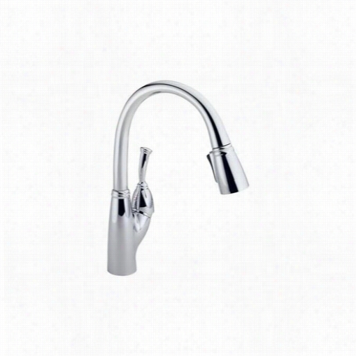 Delta 989-st Allora 1 Handle Pullout Sprayk Itchen Faucet In Chrome