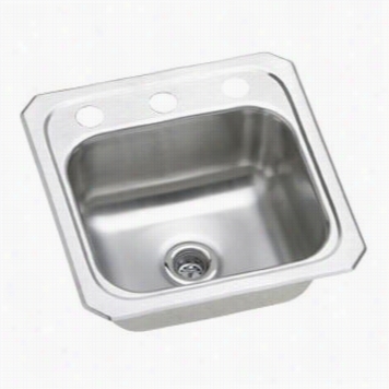 Elkay Bcr150 Celebrity 15"" Top Mount Single Bowl Bar Sink