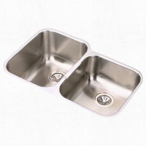 Elkay Eguh3120r Elumina Double Bowl Sink Small Bowl On Right (31"" X 20"")