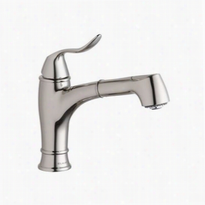 Elkay Lkec1042pn Sound Loudly Pull Out Bad Faucet In Polished Nickel