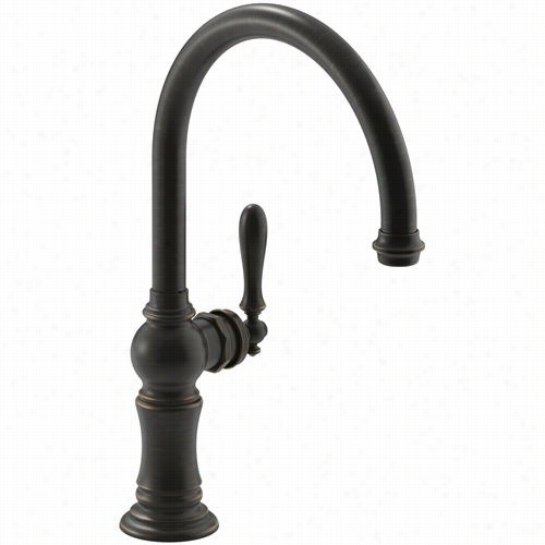 Kohler K-99263 Artifacts Single Hole Kitchen Sinkfaucet With 14-11/16&uqot;" Swing Spout And Arc Utter  Design