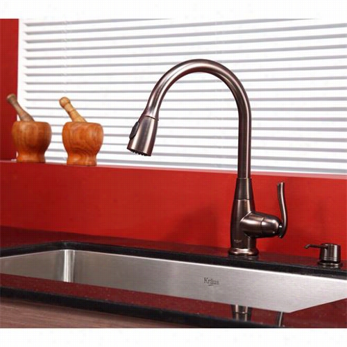 Krays Khu100-30-kpf2230-ksd30orb 30"" Undermount Singlr Bowl Stainless Steel Sink With Oil Rubbed Bronze Faucet