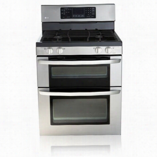 Lg Ldg3011st Large Capacity Double Ovn Ga Range With Intuitouch Controls And A 17k Superboil Burner