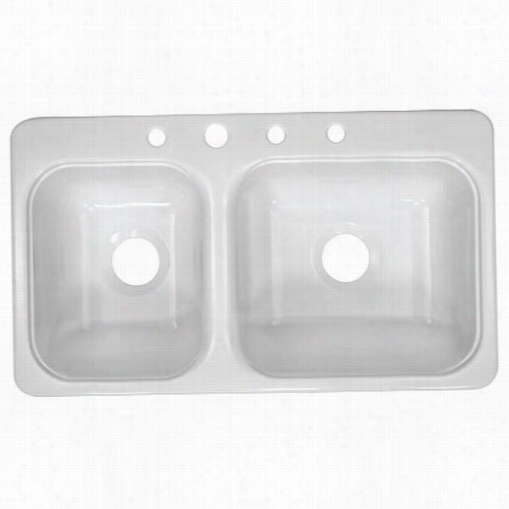 Lyons Industries Dks Style Cb 4 Cavity Double Basin Acrylic Kitchen Sink