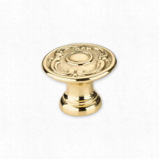 Omnia 7420/28 1-1/8""hard Brass Knob