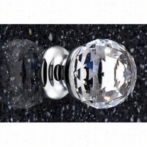 Roh1 A1479c Country Crystal 1.19"" Pull Knob With Swarovski Crystal Acce Nt