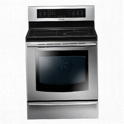 Samsung Ne597n0pbsr 5.9 Cu. Ft. Induction Range With Self-cleaning Faithful Convection Oven In Stailess Steel