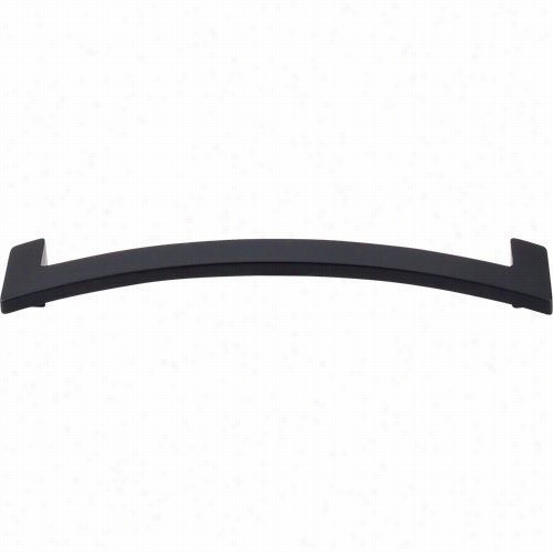 Top Knobs Tk249blk Euro 5"" Cc Arched Pull In Flat Wicked