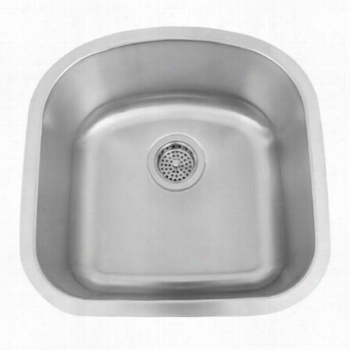 Barclay Psssb0282-ss Tamika 19"" Curved Prep Sink In Stainless Steel