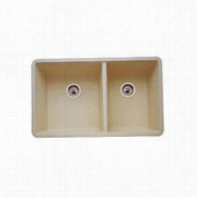 Blanco 441298 Precis 16&quo T;" Double Bowl Sink In Biscotti