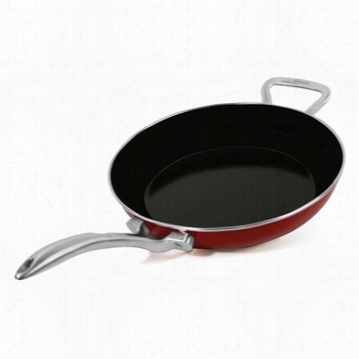 Chantal 863-24-re Copper Fusion Chili Red 10 "" Fry Pan