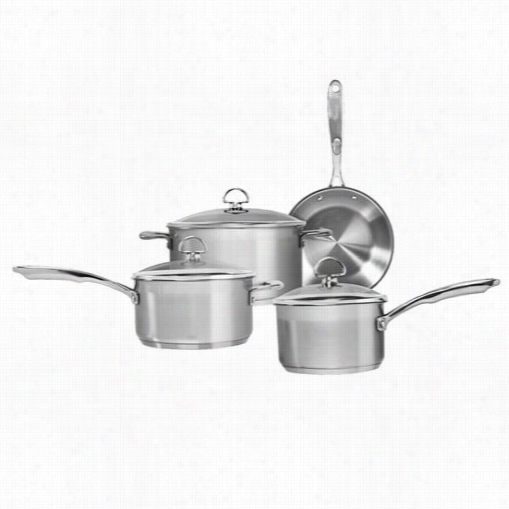 Chantal Slin-7 Inductin 21 Steel Brushed Stainless Steel Coo Kware - Set Of 7