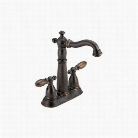 Delta 2155-rb-dst Victorian Two Handle Bar/prep Faucet In Venetian Bronze