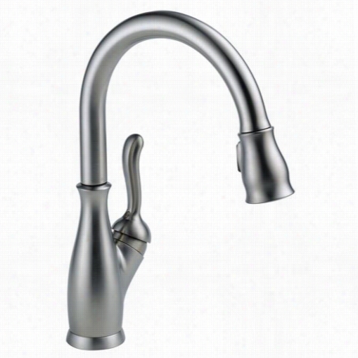 Delta 9178-ar-dst Leland Pull-down Spray Kitchen Faucet With Magnetic Spra Y Head Docking And Diamond Seal Valve