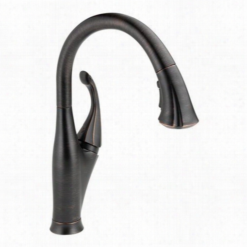 Delta 9192-rb-dst Addison Single  Handle Pull-down Kitchen Faucet In Venetian Bronze