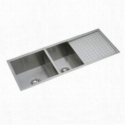 Elkay Efu471810dbdbg Avado 47-1/4&uot;" Undrrmount Do Uble Bowl Sttaiinless Steel Sink Package