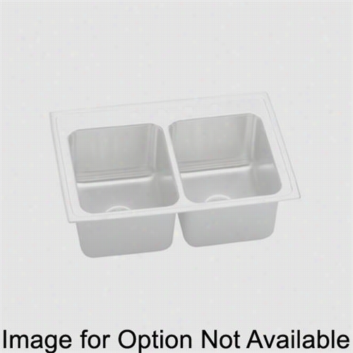 Elkay Mdlr332210 Gourmet 18 Gauge 33"" X 22"" X 10 -1/8"" Double Bowl Kitchen Sink