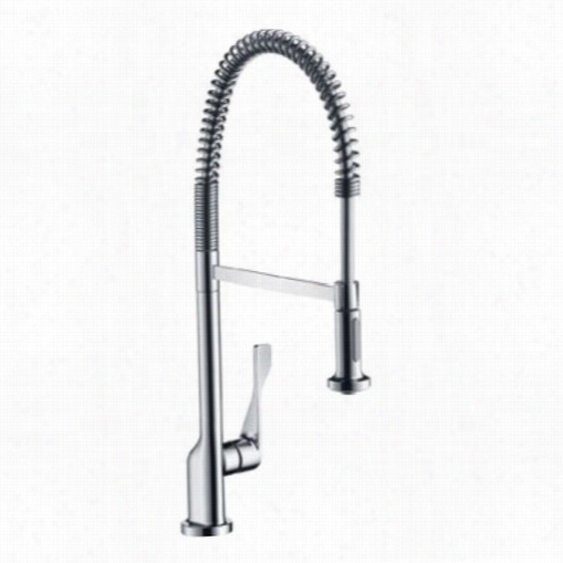 Hansgrohe 39840 Axor Citterio Single Hole Semi Pro Kitchen Faucet