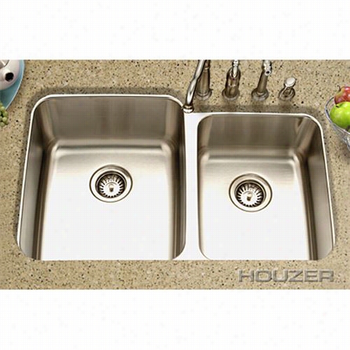 Hpuzer Mes-3221-1 Medlilon Gourmet Undermount 6 0/40 Gourmet Doublee Bowl