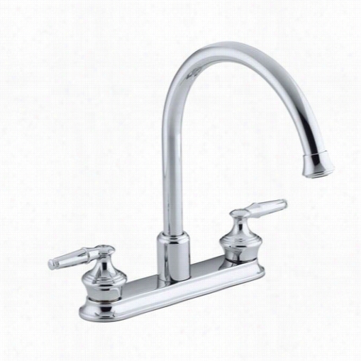 Kohler K-15888-k-cp Cora Lais Decorator Kitchdn Sink Faucet With 9"&wuot; Spout Requires Handles