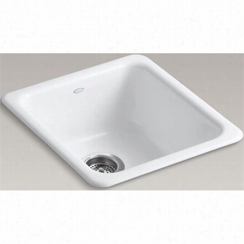 Kohler K-6584 Iron/tones Cast Iron 17"" ;self Rimimng Rectangular Kitchen Sink