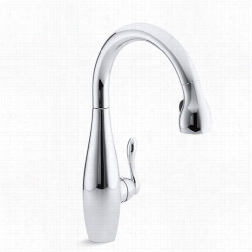 Kohler K-692 Clairette Single Hhandle Pullout Kitchen Faucet