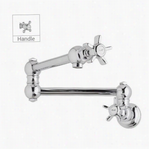 Rohl A1451xm Country Kitchen Swing Arm Pot Filler With Articulated Or Swinging Psout And Four Blal C Ross Handle