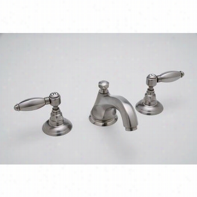 Rohl  A1808lh-2 Hex Spoyt Widespread Lavator Ywith Hex Metal Levers Pop Up