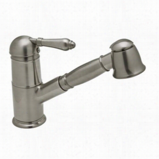 Rohl A3410lm-2 Country Pullout Kitchen Faucet With Metal Lever