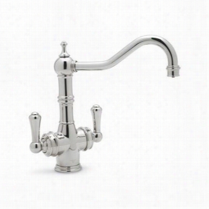 Rohl U.1470ls Traditional Triflow 2 Lever Kitchen Fa Ucet